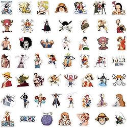 50pcs Cartoon Japanese Anime One Pice Stickers for