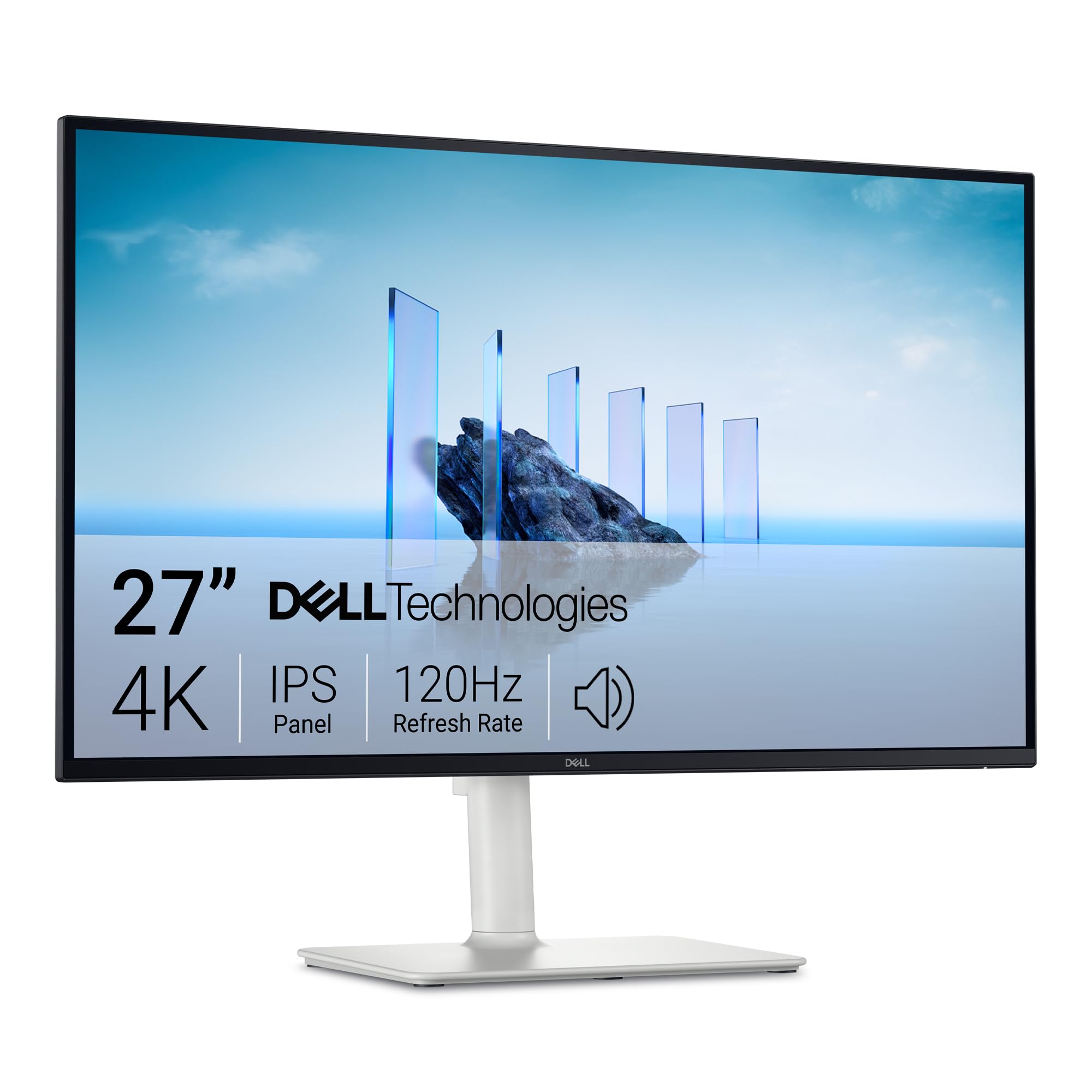 Dell 27 Plus Monitor - S2725QS, 4K UHD (3840x2160), 120Hz, IPS, 4ms, AMD FreeSync Premium, 99% sRGB, Regolabile in Altezza, Altoparlanti integrati, DisplayPort, 2 HDMI, 3 Anni di Garanzia