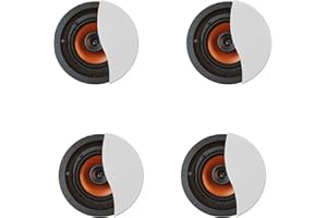 Klipsch High-Performance CDT-3650-C II in-Ceiling Loudspeaker Four-Pack for Custom Installation