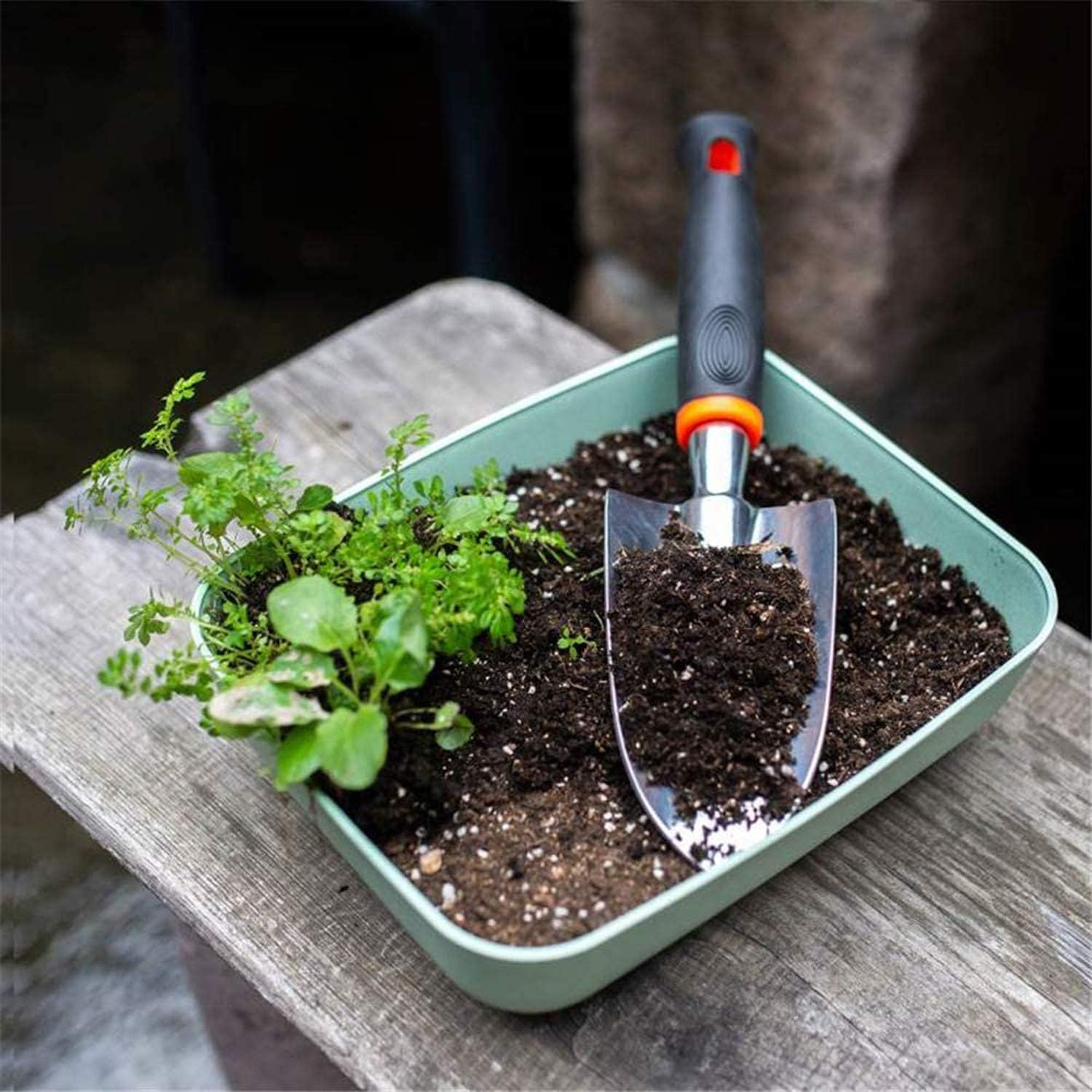 Garden Hand Trowel, Aluminum Alloy Steel Heavy Duty Polished Rust Resistant Oversized Garden Hand Shovel and Soft Rubberized Non-Slip Ergonomic Handle for Men and Women, Garden Gifts : Garden & Outdoor