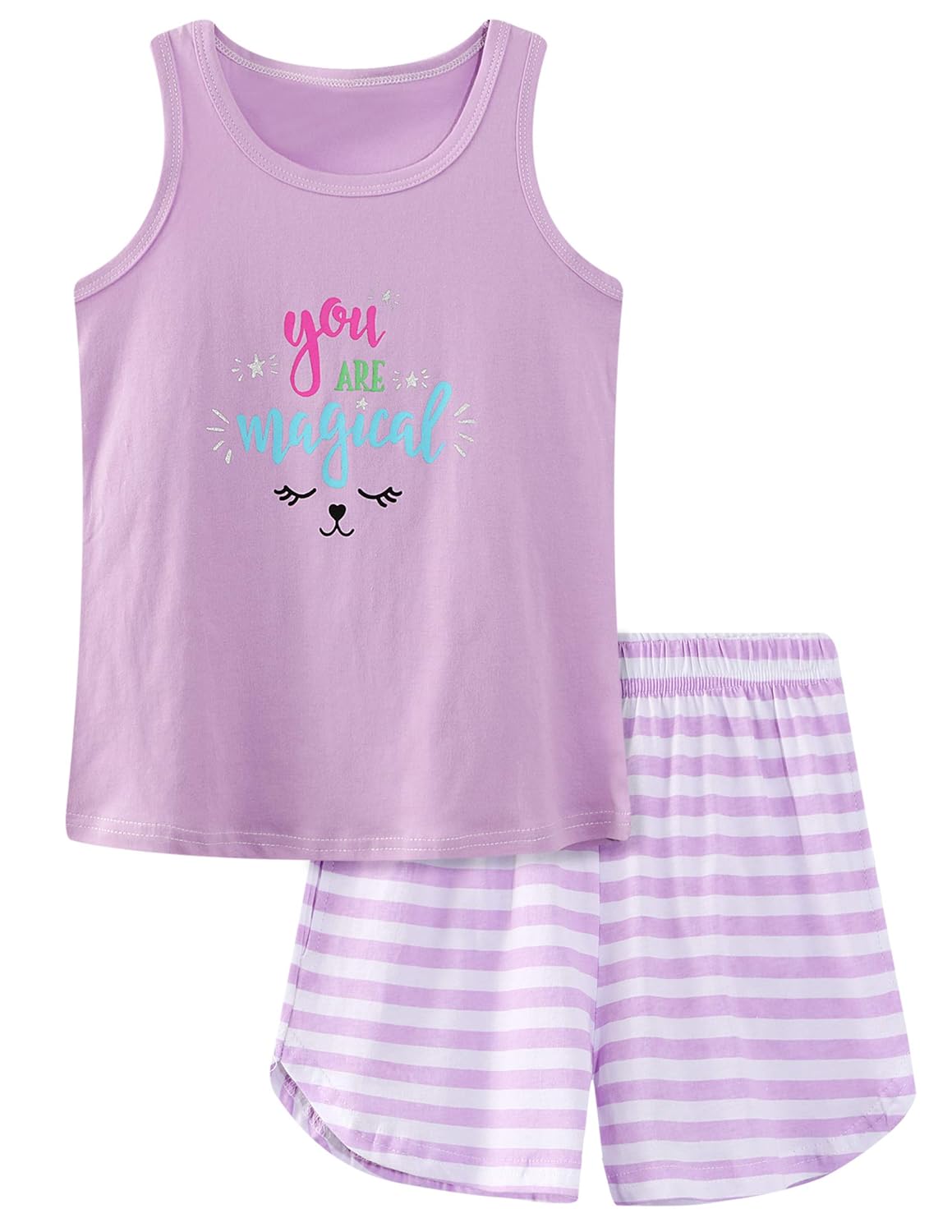 Buy Short Sleeveless Pajama Set for GirlsLovely Tank Top Sleepwear