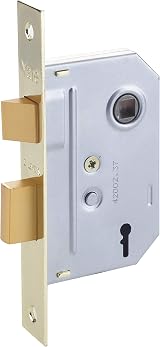Yale PM236PB25 Bathroom 2 Lever Sash Lock 67mm Brass Finish view 2