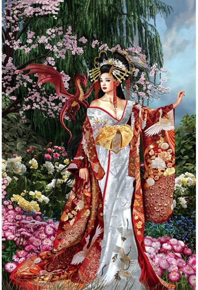 WinnerEco DIY Painting 5D DIY Full Drill Diamond Painting Ancient Women Cross Stitch Embroidery