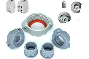 Jzenol replaceables Coleman Lay-Z-Spa A Coupling Pump and B/C Water Pipe Coupling Screw Nut Connector and Nipple (1 A Split nut+2 B/C Split nut+1A 2B/C Seal Ring)
