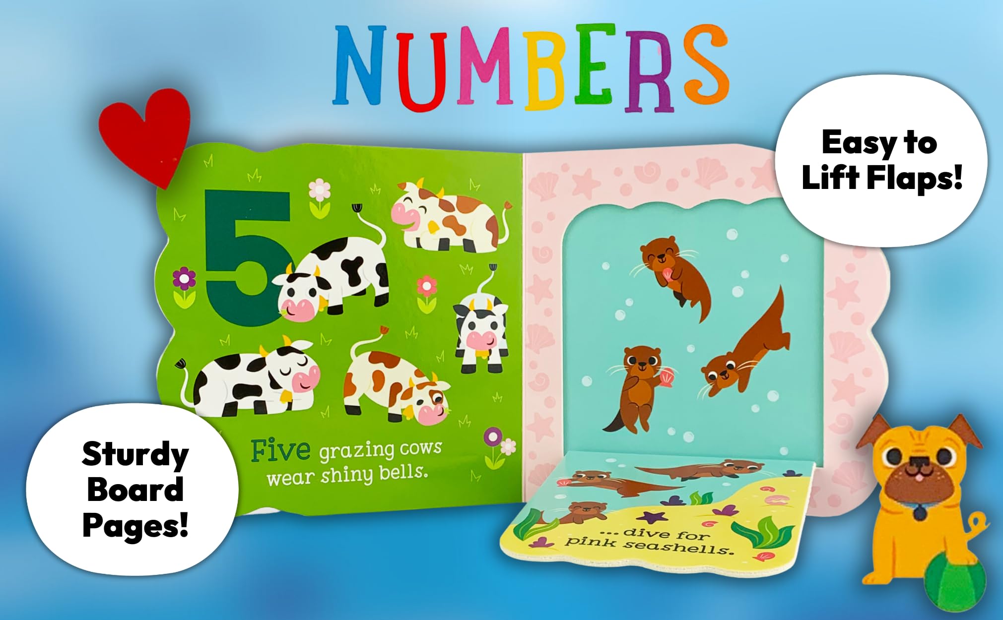 Babies Love Numbers - A First Lift-a-Flap Board Book for Babies and Toddlers Learning about Numbers & Counting, Ages 1-4