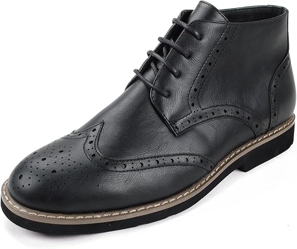 mens black dress boots amazon