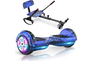UNI-SUN Scooter Seat Attachment, Scooter with Go Kart for Kids Boys Girls Adults, with Corlorful LED Lights, Bluetooth