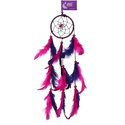 Asian Hobby Crafts Dream Catcher Wall Hanging, Purple Haze