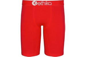 Ethika Mens Staple Boxer Brief | *Solids* Red Machine Red