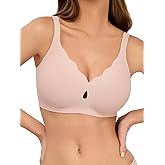 LUCKMEEY Bras for Women No Underwire Wave Push Up Wireless Bra Seamless Bras Full Coverage Bralettes Lift Everyday Bras