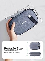 UGREEN Grey Travel Cable Organiser Bag Small Hard Case for Charger Adapter view 2