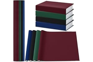 PerKoop 4 Pcs Book Cloth for Book Binding 40 x 16 Inches Bookcover Fabric Surface and Paper Backed Close Weave Book Binding Cloth for Scrapbooking Album DIY Crafts, 4 Colors