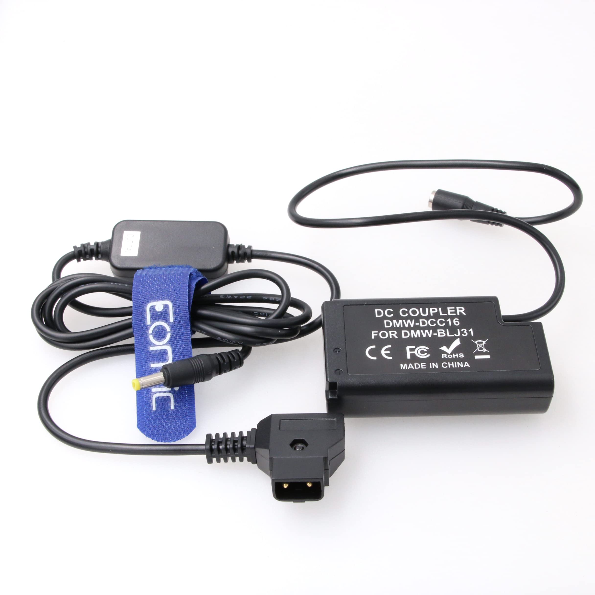 Batteria Fittizia V-mount D-tap Per Panasonic Lumix DC-S1, S1H, S1R - Adattatore DC - Foto 12