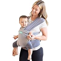 Moby Easy-Wrap Carrier | Baby Carrier and Wrap in One for Mothers, Fathers, and Caregivers | Designed for Newborns, Infants, 
