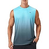 EZRUN Men's Sleeveless Shirt Quick Dry UPF 50+ Swim Beach Shirts Gym Workout Muscle Athletic Summer Tank Top Big and Tall