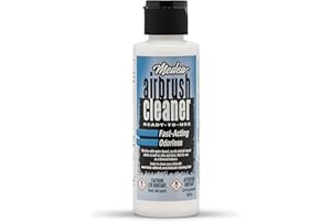 IWATA Medea Airbrush Cleaner 4 oz – Ready-to-Use Solution for Airbrushes, Paint Brushes & Artist Tools – For Acrylic, Oil & Water-Based Paints, Inks, Dyes, Watercolors and Gouache. Deep Cleans & Flushes
