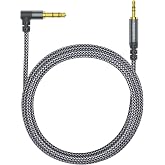 3.5mm to 2.5mm Aux Audio Cable (6.6FT), 90 Degree Right Cord Compatible with Bose 700 QuietComfort QC45 QC35II QC35 QC25 Noise Cancelling Headphones, JBL E45BT E55BT E65BTNC Bluetooth Earphone(Grey)