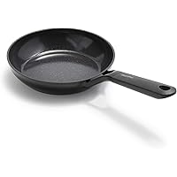 GreenPan CC003411-001 SmartShape Healthy Ceramic Nonstick Black Frying Pan, 8"