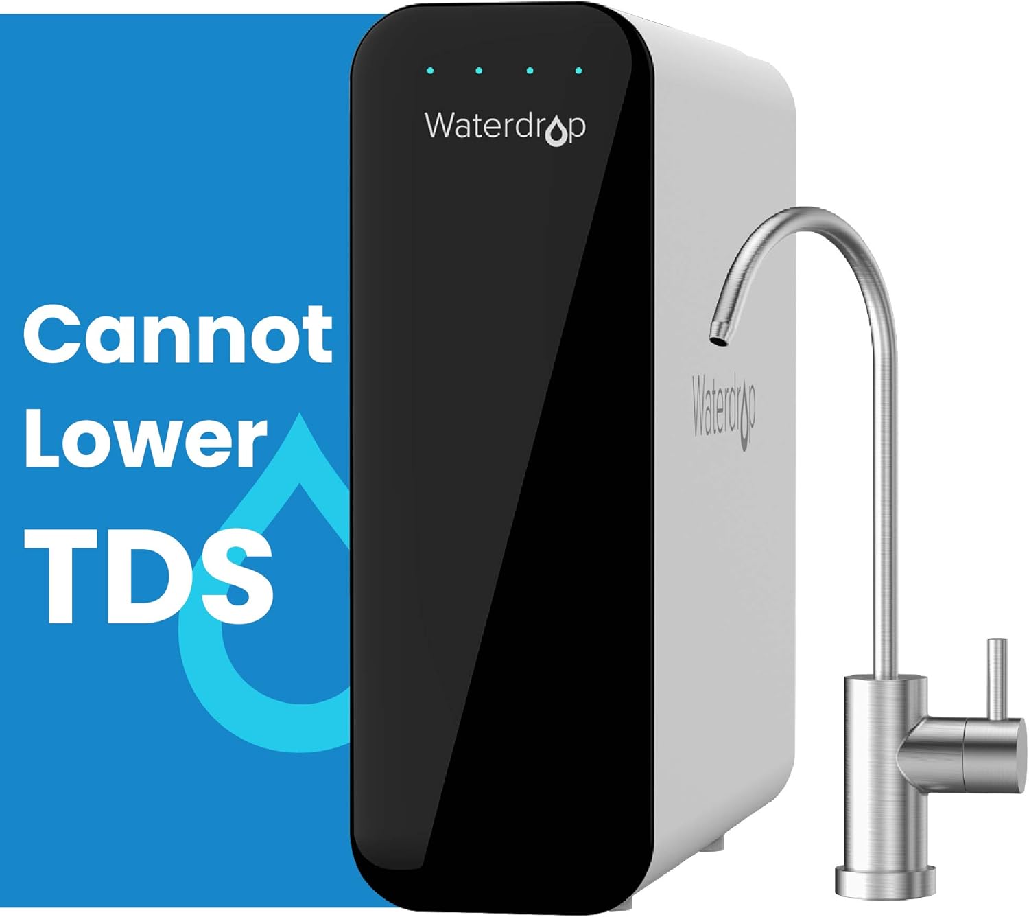 Waterdrop TSU 0.01μm UltraFiltration Under Sink Water Filter System, 3