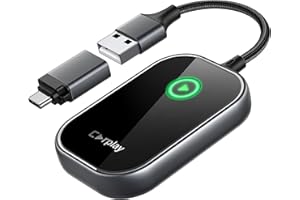 YILUTONG Wireless CarPlay Adapter for Apple iPhone, Converts Factory Wired to Wireless CarPlay Dongle Plug & Play Auto Connect Zero Latency for Cars from 2015 and iOS 10+