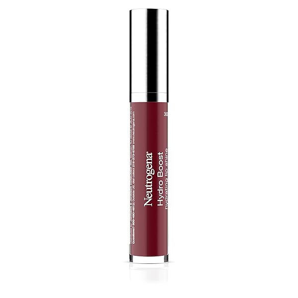 NEUTROGENA HYDRO BOOST MOISTURIZING LIP GLOSS, HYDRATING NON-STICK AND NON-DRYING LUMINOUS TINTED LIP SHINE WITH HYALURONIC ACID TO SOFTEN AND CONDITION LIPS, 70 VELVET WINE, 0.10 OZ