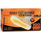 Insole Foot Warmers for Feet &ndash; 10+ Hour Air-Activated Foot Warmers Disposable | TSA Approved Insole Warmers for Boots &amp; Shoes | Thin Adhesive Feet Warmers for Outdoor Use