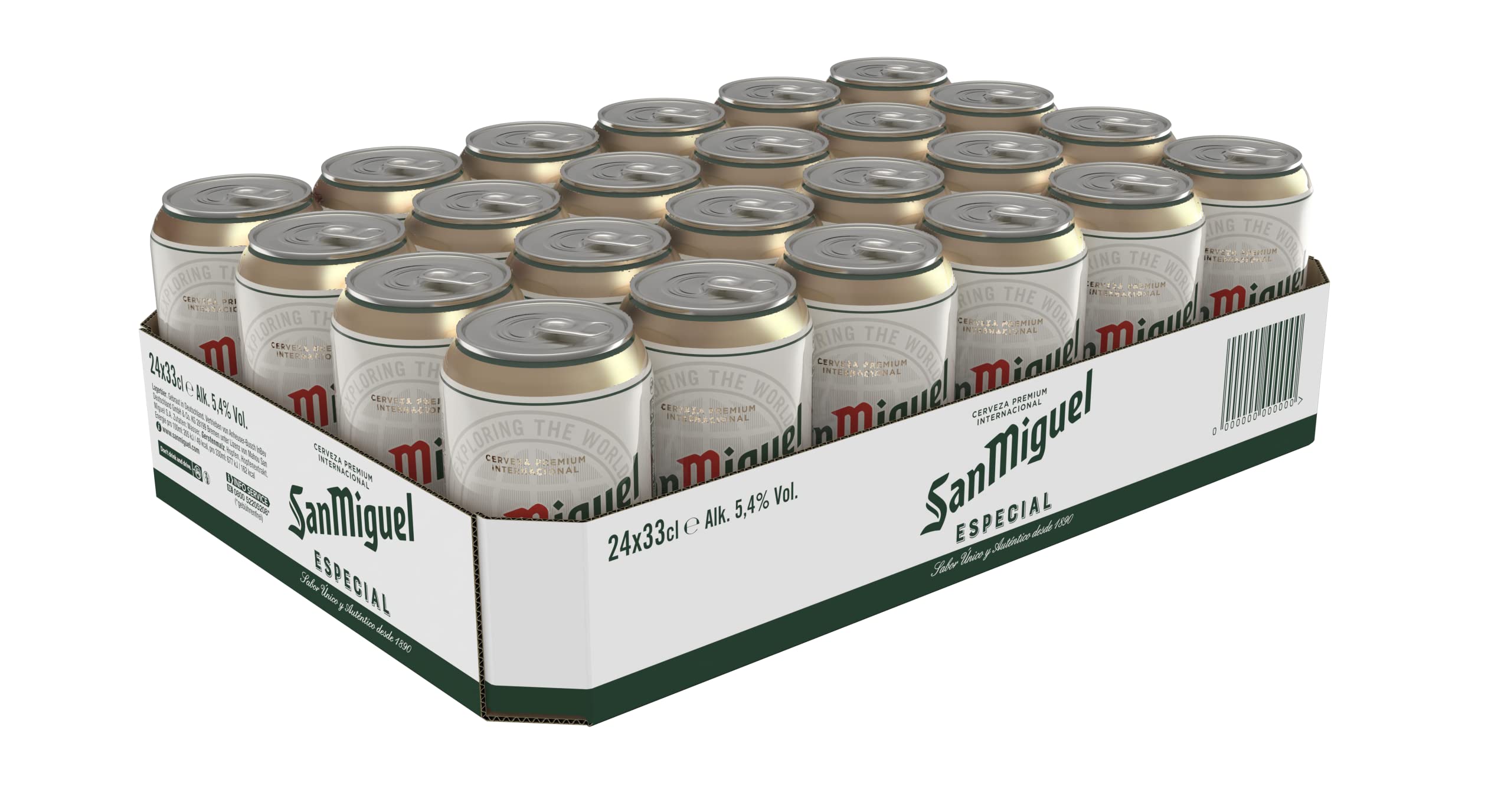 San Miguel Especial Dose DPG Bierpaket, EINWEG (24 x 0.33 l) 3