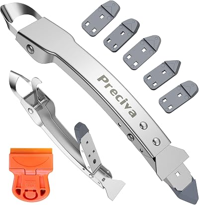 Preciva Sealant Finishing Tool 4-in-1 Stainless Steel Caulking Kit
