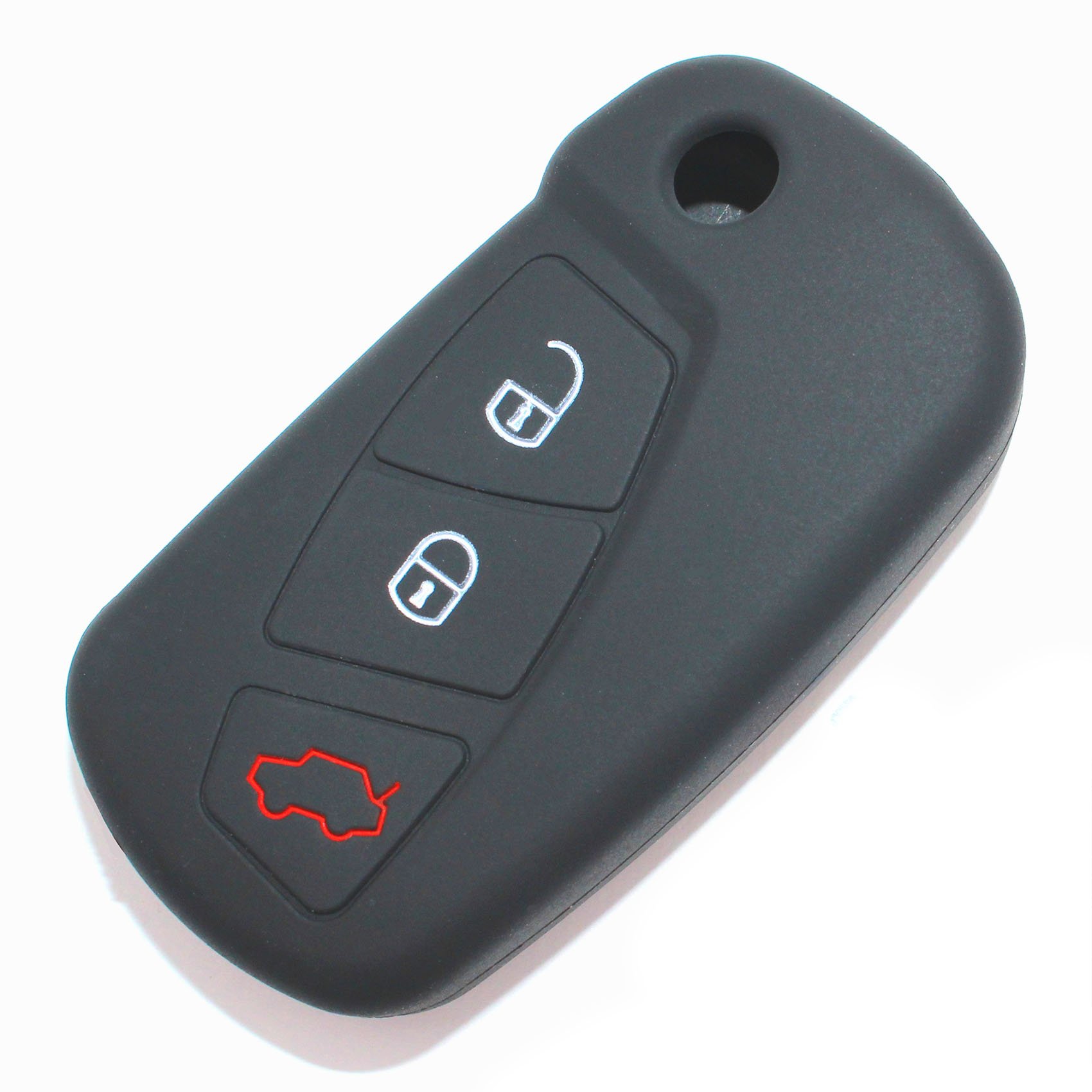 CoverYourKey Finest-Folia – FE – Silicone Case for 3 Buttons Car Key Black