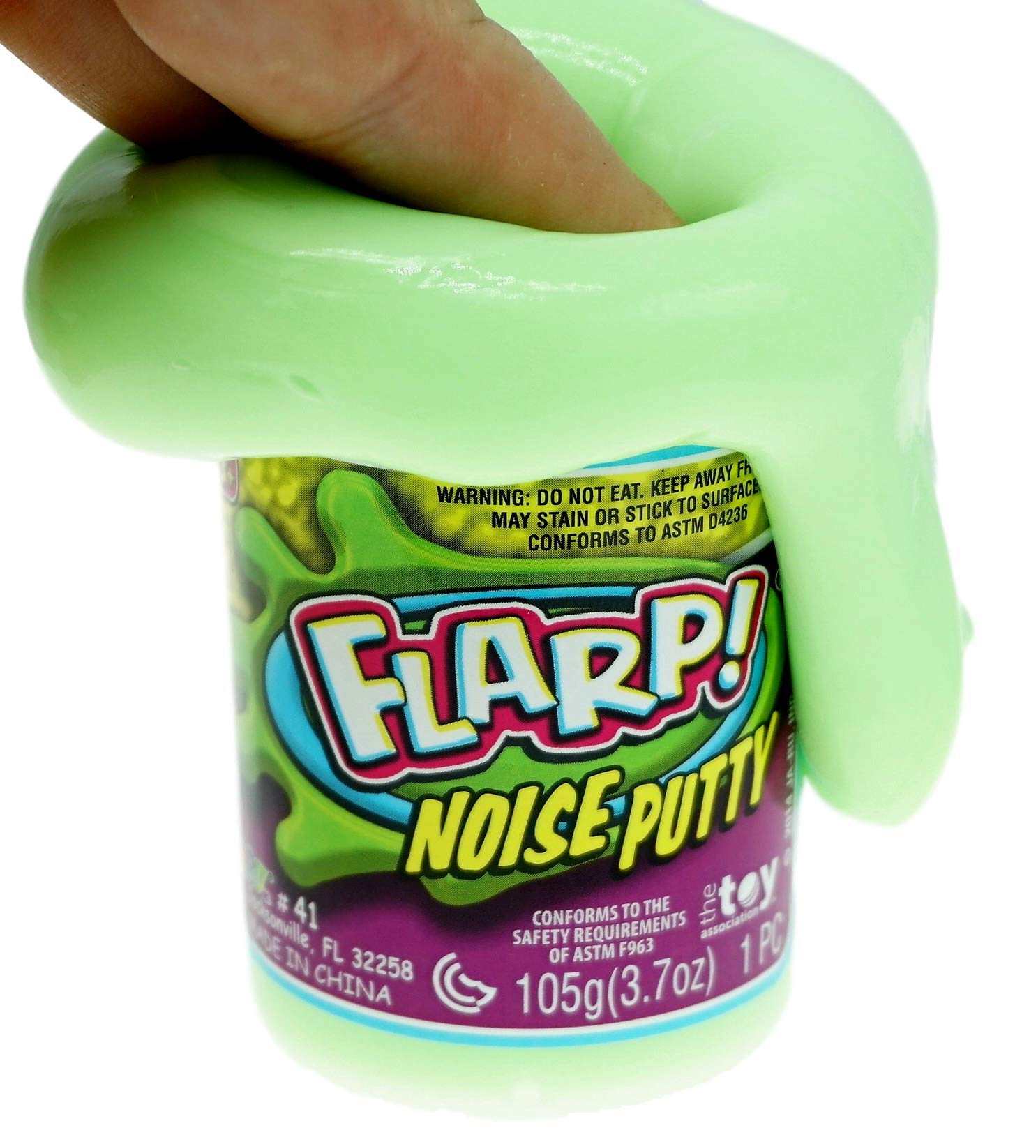 JA-RU Flarp Noise Putty Scented (4 Units Assorted) Squishy Sensory Toys for Easter, ADHD Autism Stress Toy, Great Party Favors Fidget for Kids and Adults Boys & Girls. Plus 1 Bouncy Ball 10041-4p