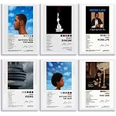 FAXIULANS Drake Poster A Set of 6 Canvas Posters Canvas Print Wall Art Signed Limited Posters Album Cover Poster Family Decorative Painting Wall Art Canvas Posters Hanging Poster Gifts
