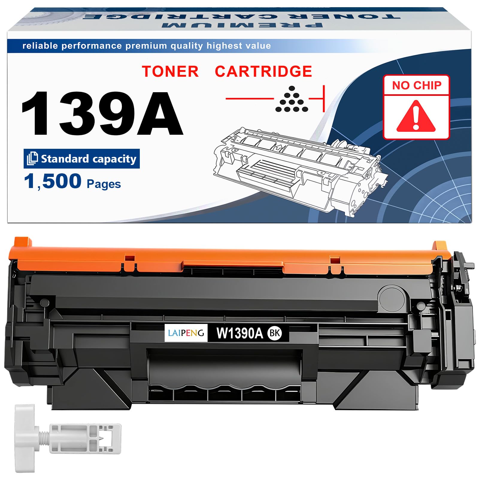 LAIPENG 139A Compatible Toner Cartridge for HP W1390A 139X W1390X LaserJet Pro 3002 3002dw MFP 3102 3102fdw Printers [Without Chip, With Tools]