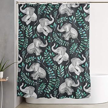 Amazon Com Wgywe Happy Elephant Waterproof And Durable Shower