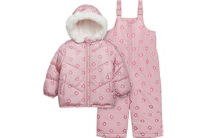Carter's Girls 2-Piece Snowsuit Puffer Jacket and Skibib Snow Pants Toddler and Big Kids