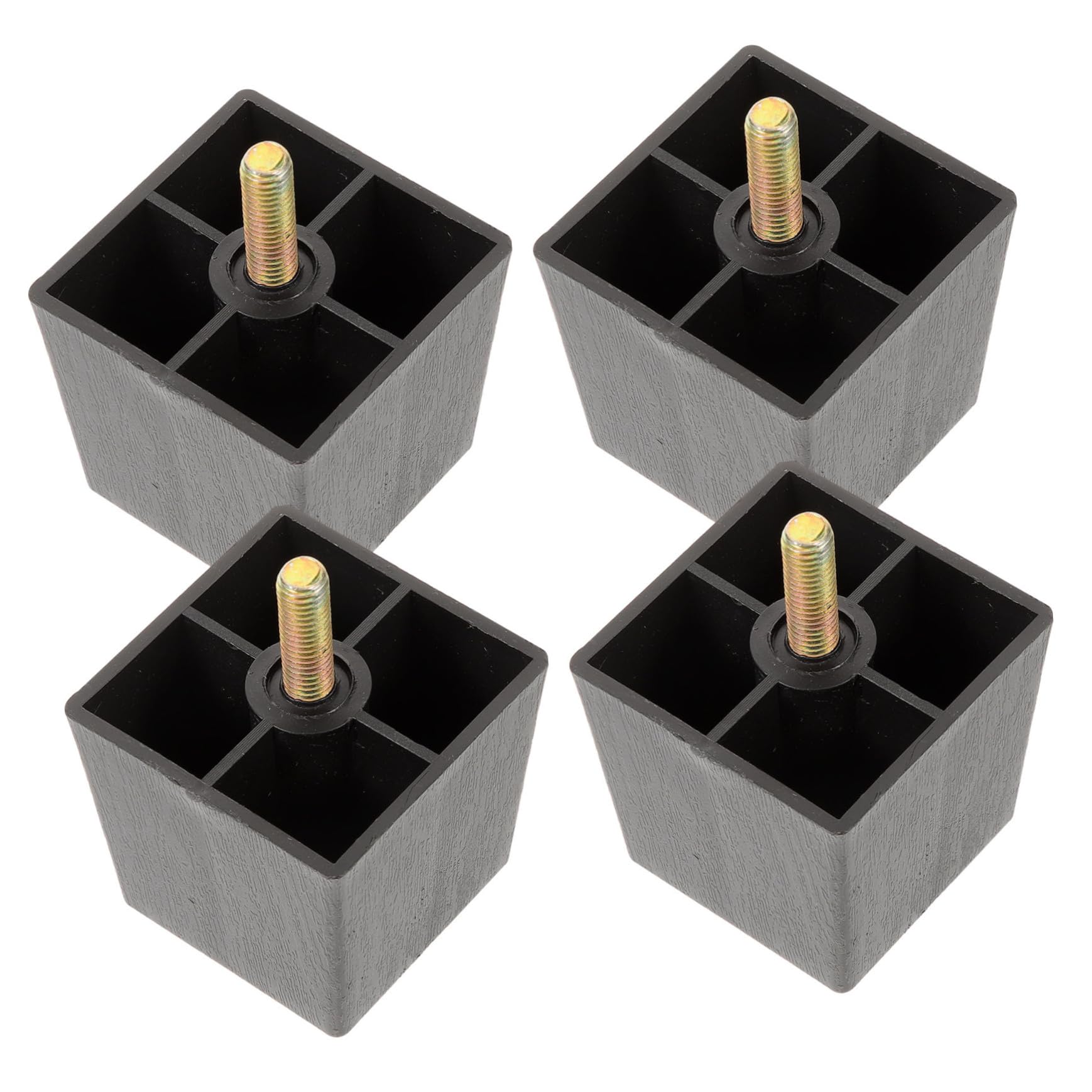 AUTSUPPL 4 Pcs Adjustable Height Sofa Legs Replacement Legs for Furniture Cabinet Couch and Sofa Feet with Mounting Plates and Screws and Stylish Design