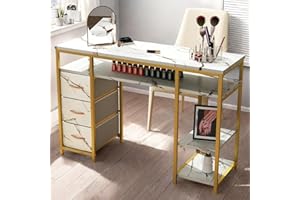 YITAHOME Manicure Table with 3 Drawers, 47.2in Nail Desk with Storage for Salons & Home Spas, Durable & Functional Design