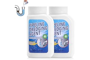 KUKSY Pipeline Dredging Agent-Drain Clog Remover, 350ml Kitchen Unblocker,Powerful Pipe Unclogger Powerful Sink,Unclog Toilet Clog And Kitchen Sink Pipe Unblocker Powder (Pack of 2)