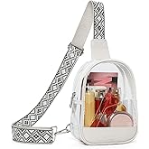 CLUCI Clear Bag for Stadium Events, Clear Crossbody Bag, Small Transparent Purses