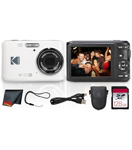 Amazon.com : Kodak PIXPRO FZ45 16MP 4X Zoom Digital Camera (White