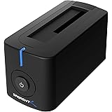 Sabrent USB 3.0 to SATA External Hard Drive Docking Station for 2.5 or 3.5in HDD, SSD [Support UASP] (DS-UBLK)