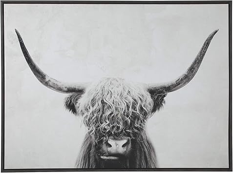Amazon Com Signature Design By Ashley Pancho Highland Cow Wall