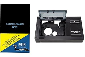 Motorized VHS-C Cassette Adapter for JVC C-P7U CP6BKU C-P6U,Panasonic PV-P1,RCA VCA115 + 1 VCC113 Micro-Fiber Cloth™