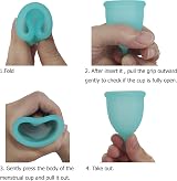 CROING Menstrual Cup Set - 2 Cups, Silicone Cup & Storage Bag - Eco-Friendly view 4