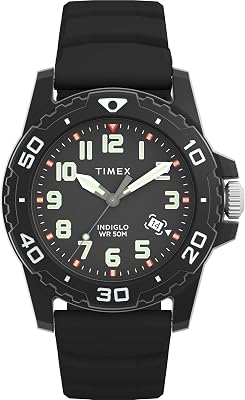 Herren Analog Quarz Uhr mit Silikon Armband TW5M61200