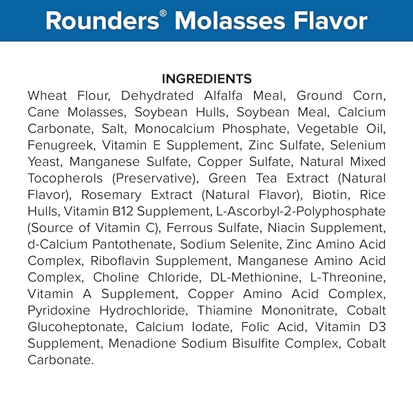 KENT NUTRITION GROUP-BSF 1240 MOLASSES ROUNDER’S HORSE TREAT, 30 OZ