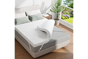 zibroges Memory Foam Mattress Topper - 3 Inch Gel Mattress Pad for Pressure Relief, Premium Soft Cooling Sleep Bed Topper, Non-Slip Design with Removable & Washable Cover, CertiPUR-US Certified, TWIN