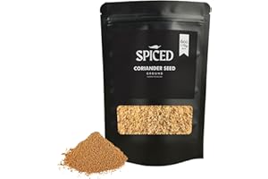 RHYTHM AROMATICS SPICED Ground Coriander Seed Powder, 6oz of Ground Coriander Seed in Resealable Bag, Great for Indian Cuisine, Middle Eastern Seasoning and Everyday Cooking