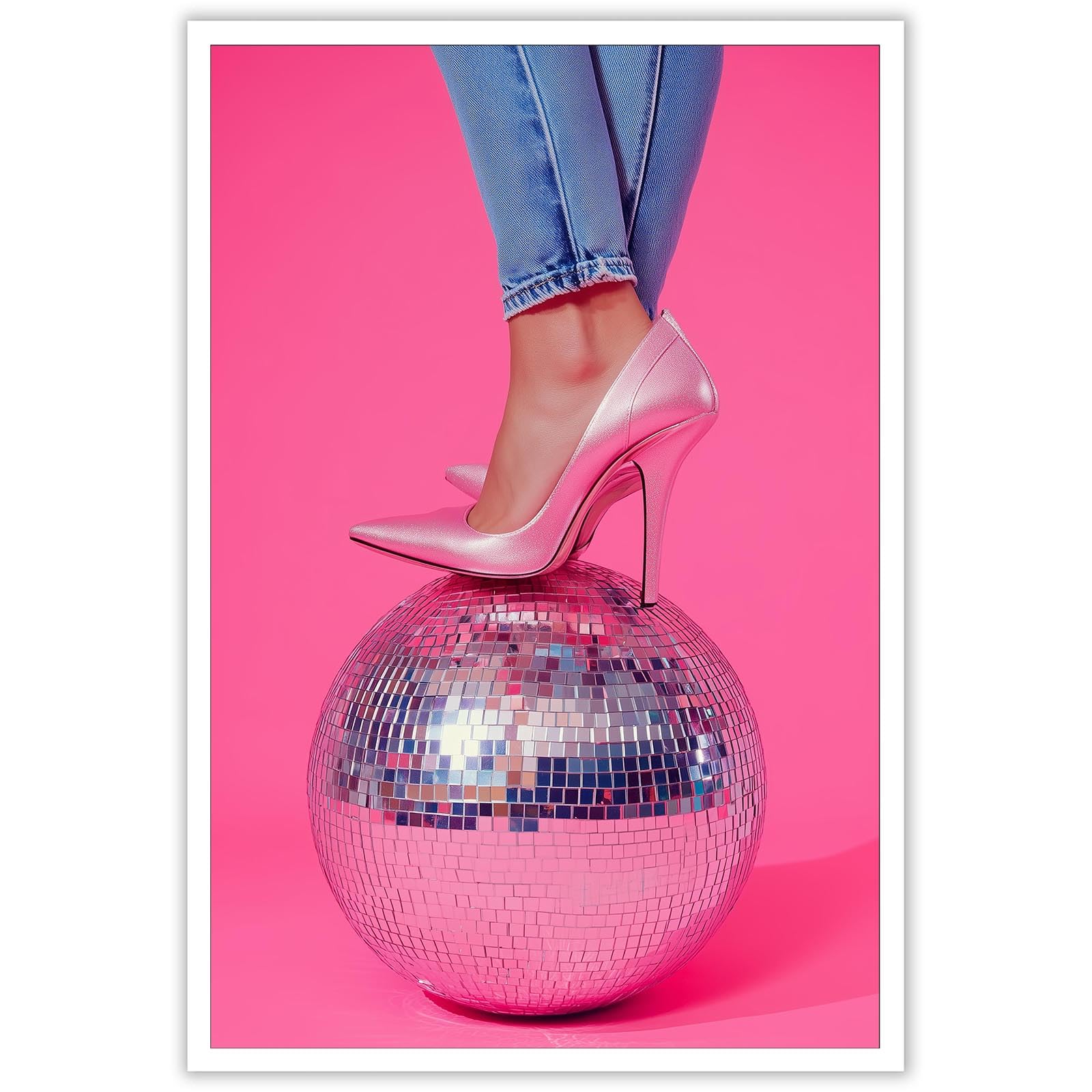 Funky Disco Ball Posters Vintage Sexy Hot Girls