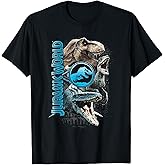Jurassic World Two Dinosaur Logo Stack Graphic T-Shirt T-Shirt