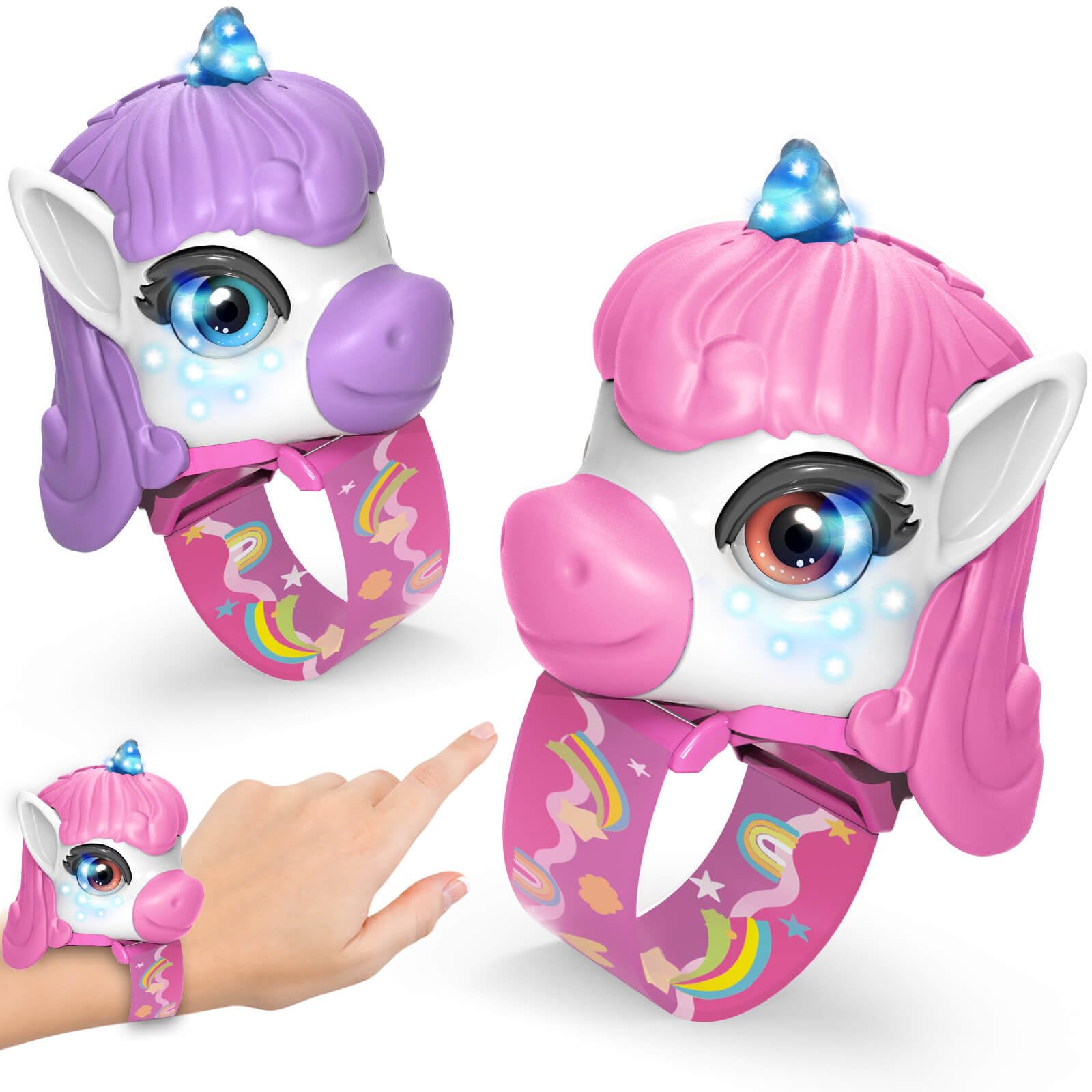 Dolanus 2 PCS Unicorn Walkie Talkies Toy for 3-8 Year Old Girls: Walkie Talkie for Kids Outdoor Camping Hiking Gifts for Age 3 4 5 6 7 8 Years Old Kids Birthday Presents Toy for Toddlers